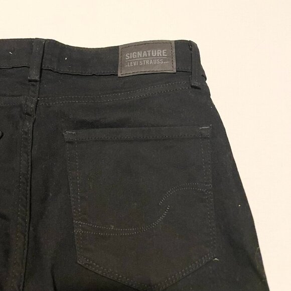 Levis Strauss Signature High-Rise Skinny Black Jeans Womans Size 28 - Picture 12 of 16